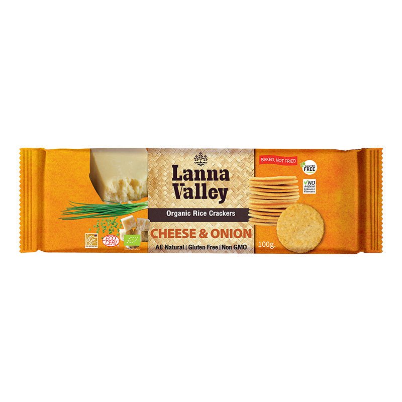 LANNA VALLEY - Organic Rice Crackers 100g - 4 OPTIONS - LANNA VALLEY - 2 - Diet & Fitness - ThePharmacy